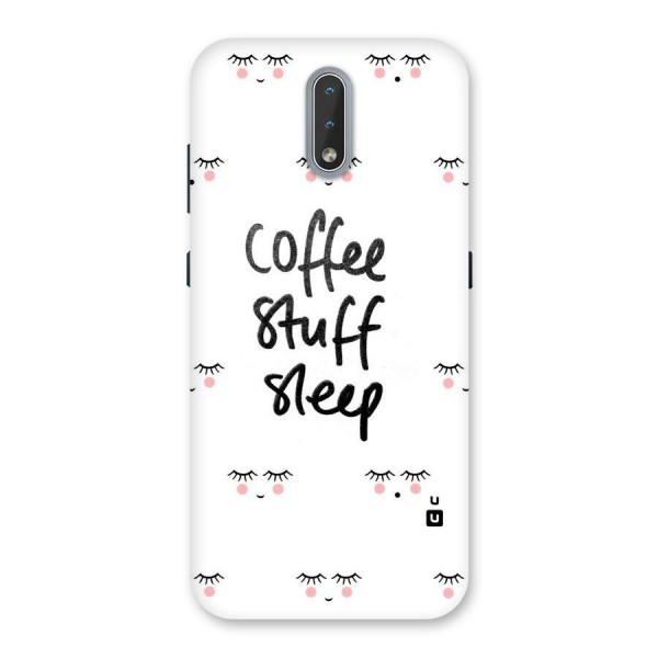 Coffee Stuff Sleep Back Case for Nokia 2.3