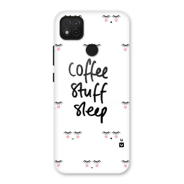 Coffee Stuff Sleep Back Case for Redmi 9C