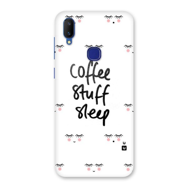 Coffee Stuff Sleep Back Case for Vivo V11