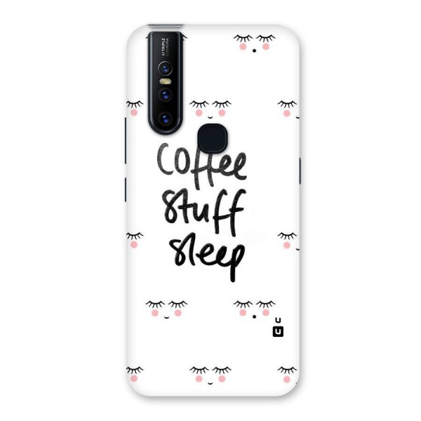 Coffee Stuff Sleep Back Case for Vivo V15