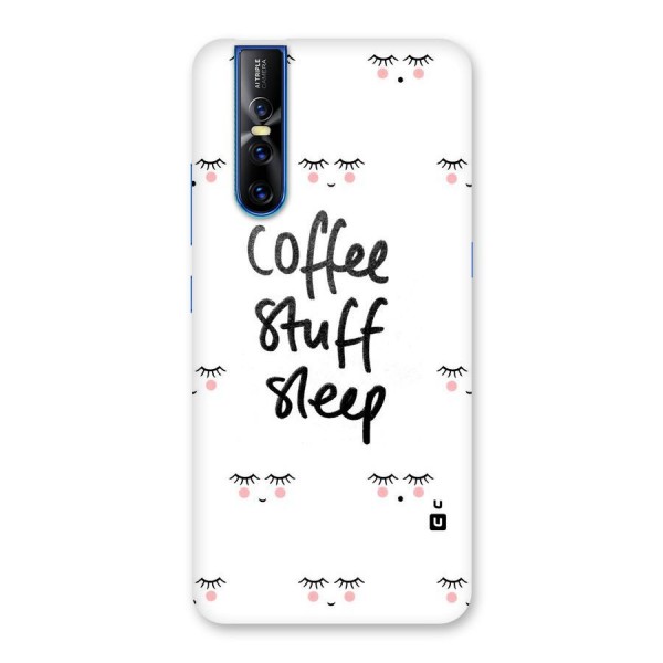 Coffee Stuff Sleep Back Case for Vivo V15 Pro