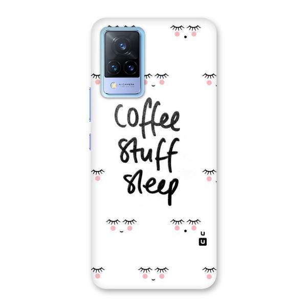 Coffee Stuff Sleep Back Case for Vivo V21 5G