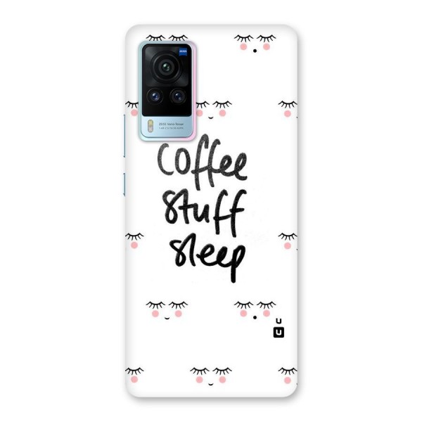 Coffee Stuff Sleep Back Case for Vivo X60 Pro