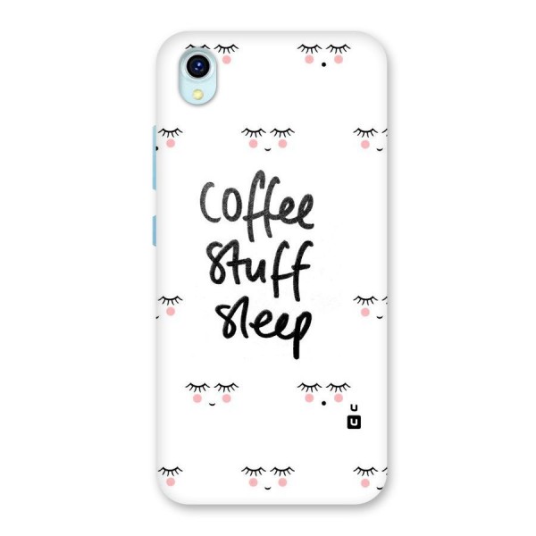 Coffee Stuff Sleep Back Case for Vivo Y1s