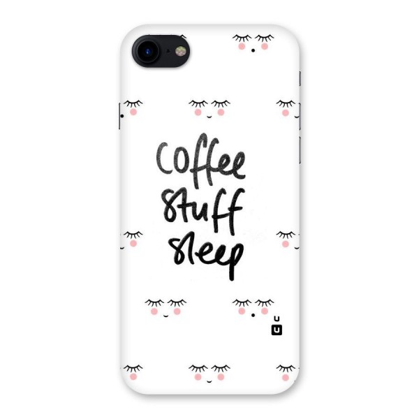 Coffee Stuff Sleep Back Case for iPhone SE 2020