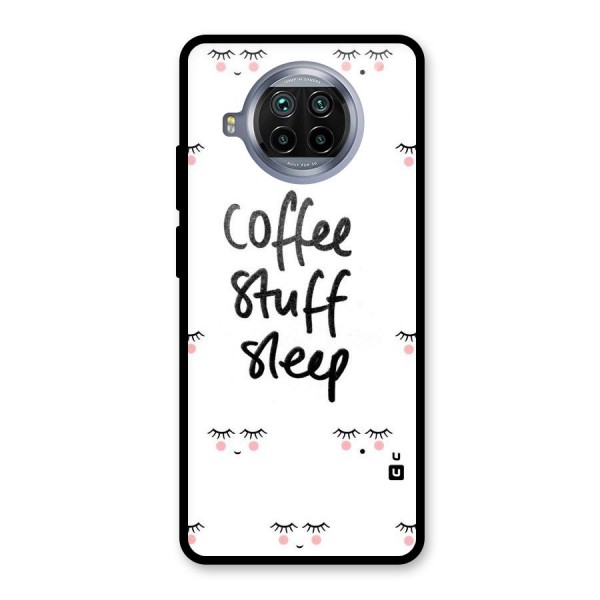 Coffee Stuff Sleep Glass Back Case for Mi 10i