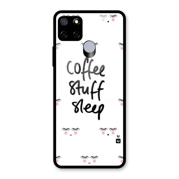 Coffee Stuff Sleep Glass Back Case for Realme C15