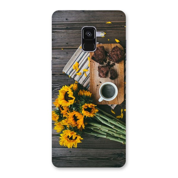 Coffee and Flowers Back Case for Galaxy A8 Plus