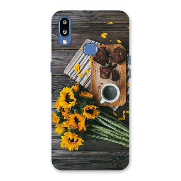 Coffee and Flowers Back Case for Galaxy M01s