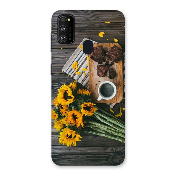 Coffee and Flowers Back Case for Galaxy M21