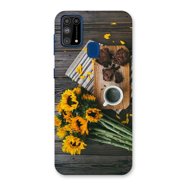 Coffee and Flowers Back Case for Galaxy M31