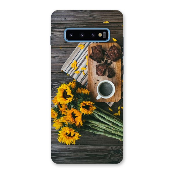 Coffee and Flowers Back Case for Galaxy S10 Plus