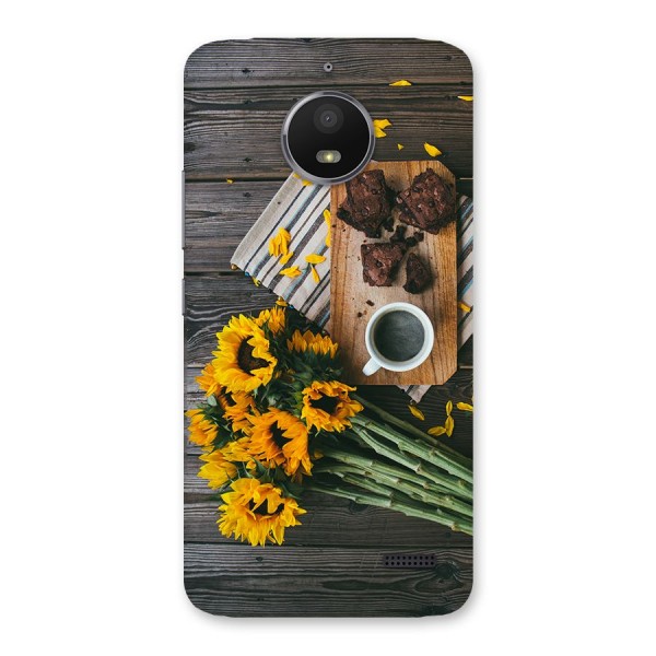 Coffee and Flowers Back Case for Moto E4