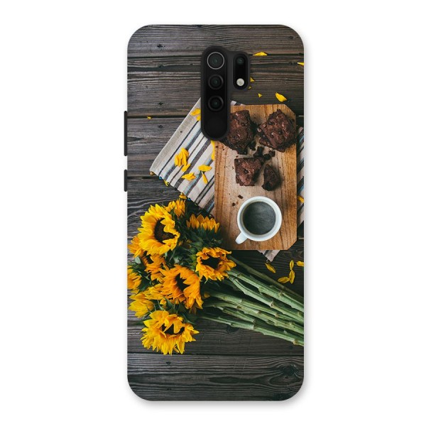 Coffee and Flowers Back Case for Redmi 9 Prime