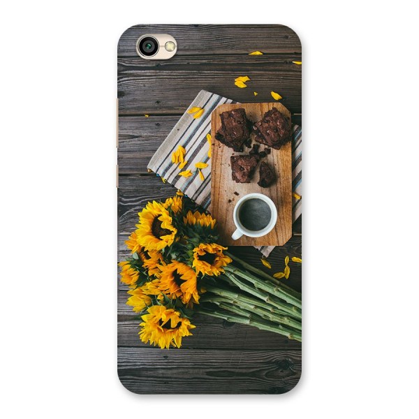 Coffee and Flowers Back Case for Redmi Y1 Lite