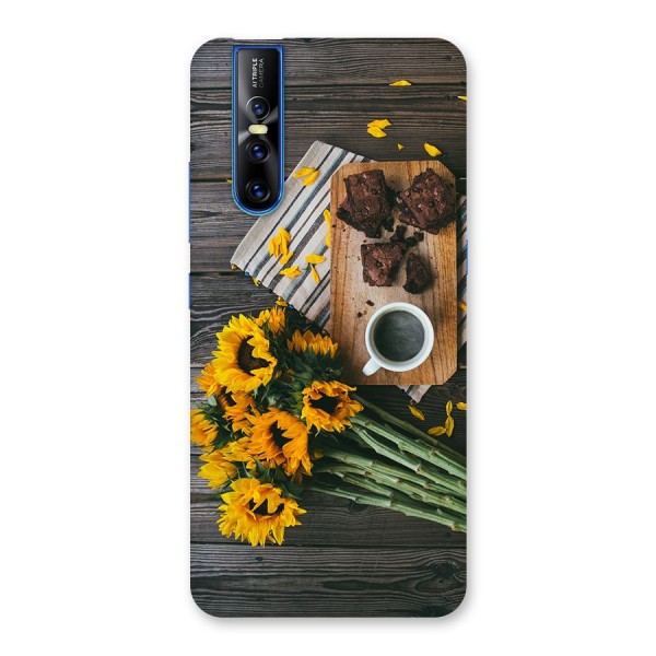 Coffee and Flowers Back Case for Vivo V15 Pro