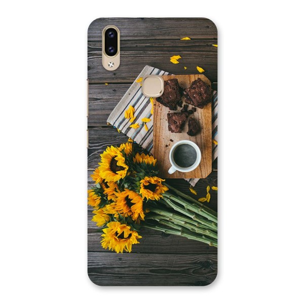 Coffee and Flowers Back Case for Vivo V9