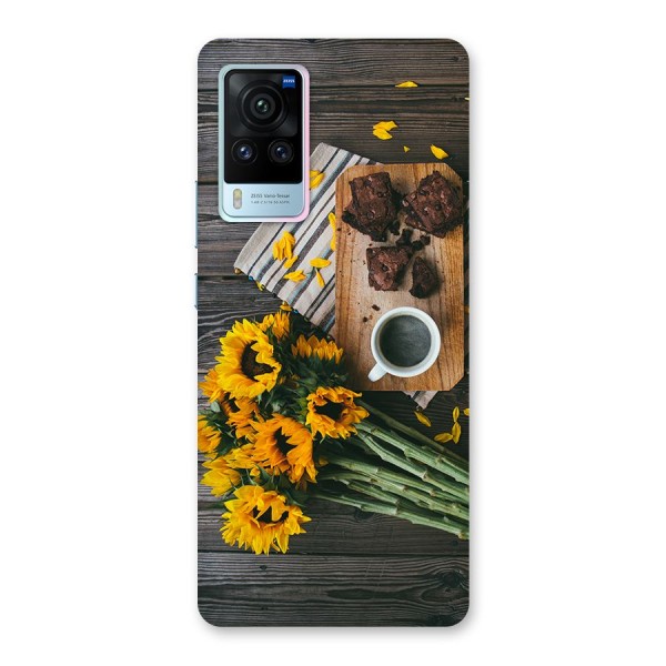 Coffee and Flowers Back Case for Vivo X60 Pro