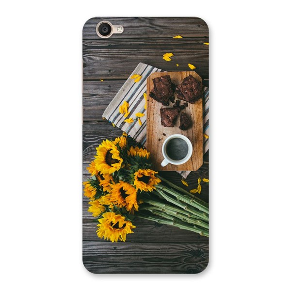 Coffee and Flowers Back Case for Vivo Y55s