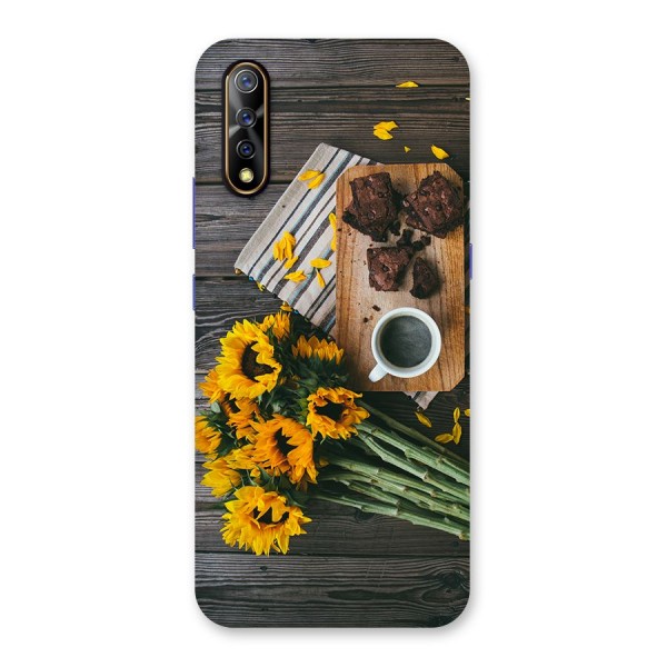 Coffee and Flowers Back Case for Vivo Z1x