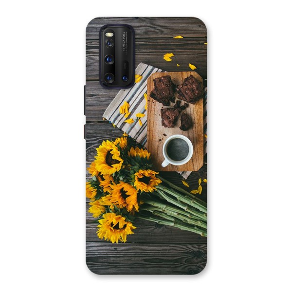 Coffee and Flowers Back Case for Vivo iQOO 3