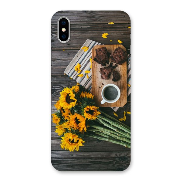 Coffee and Flowers Back Case for iPhone XS