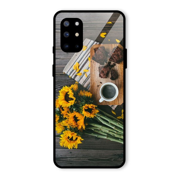 Coffee and Flowers Glass Back Case for OnePlus 8T