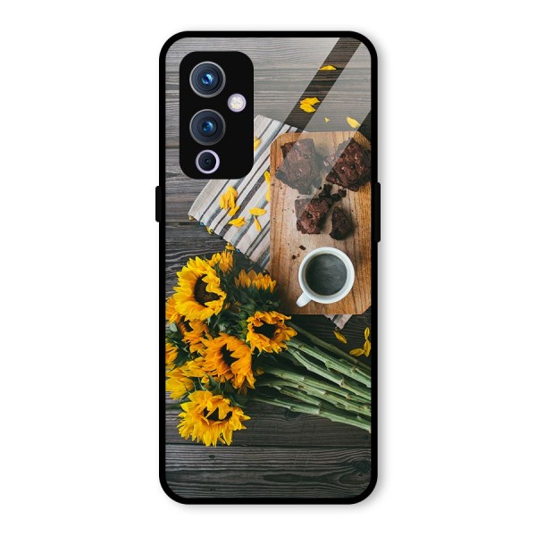 Coffee and Flowers Glass Back Case for OnePlus 9