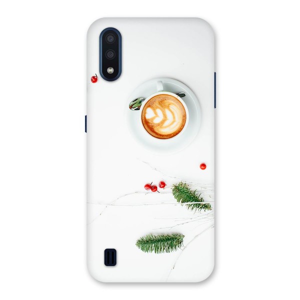 Coffee and Leafs Back Case for Galaxy M01