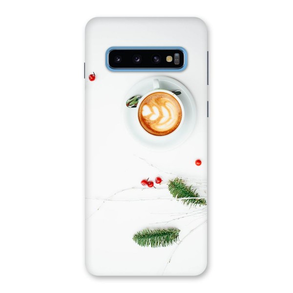 Coffee and Leafs Back Case for Galaxy S10