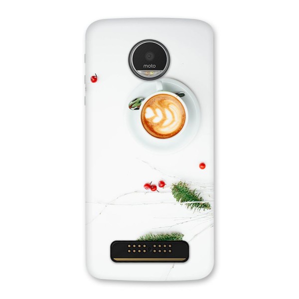 Coffee and Leafs Back Case for Moto Z Play