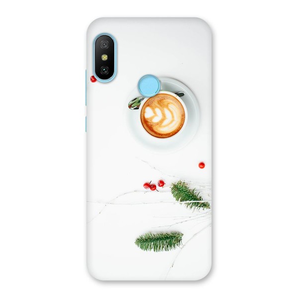 Coffee and Leafs Back Case for Redmi 6 Pro