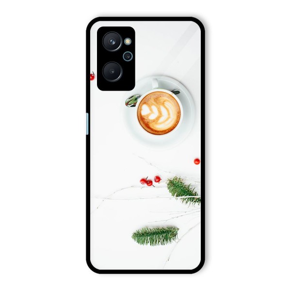 Coffee and Leafs Glass Back Case for Realme 9i