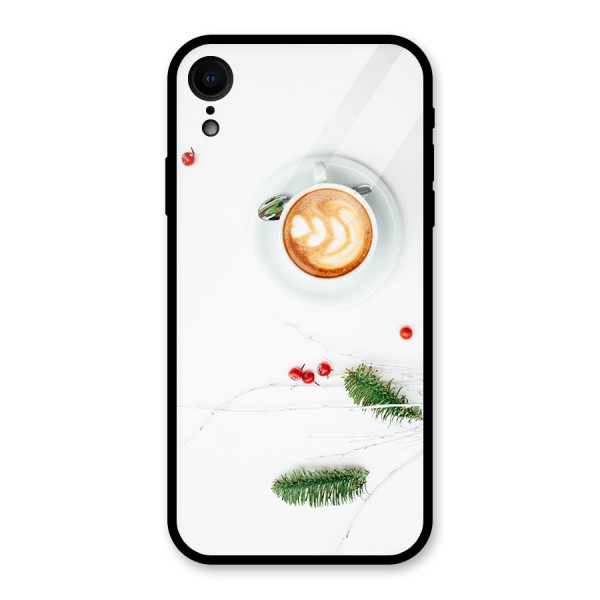 Coffee and Leafs Glass Back Case for XR