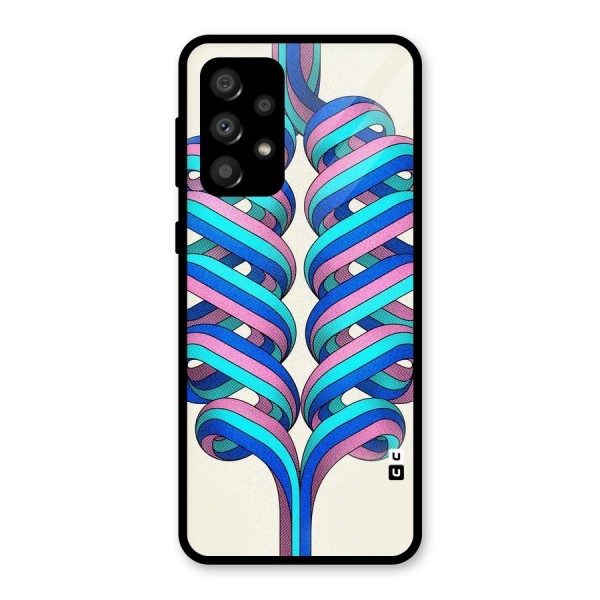 Coil Abstract Pattern Glass Back Case for Galaxy A32