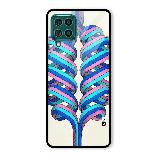 Coil Abstract Pattern Glass Back Case for Galaxy F62