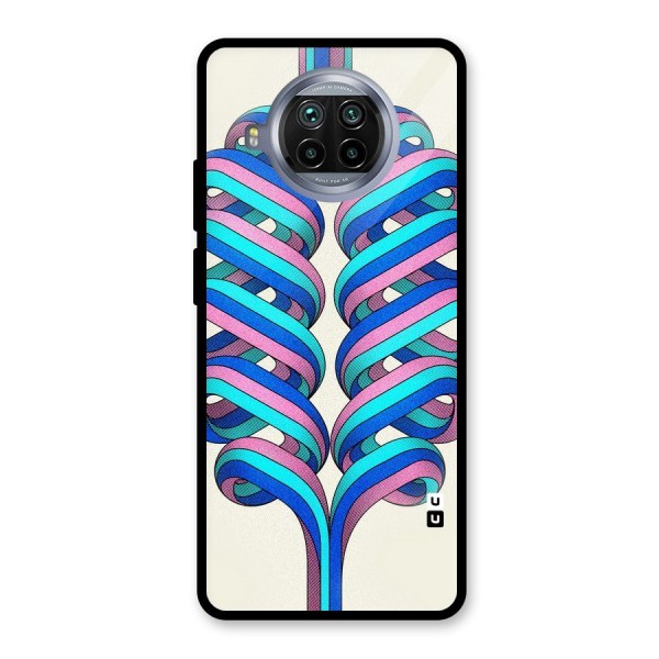 Coil Abstract Pattern Glass Back Case for Mi 10i