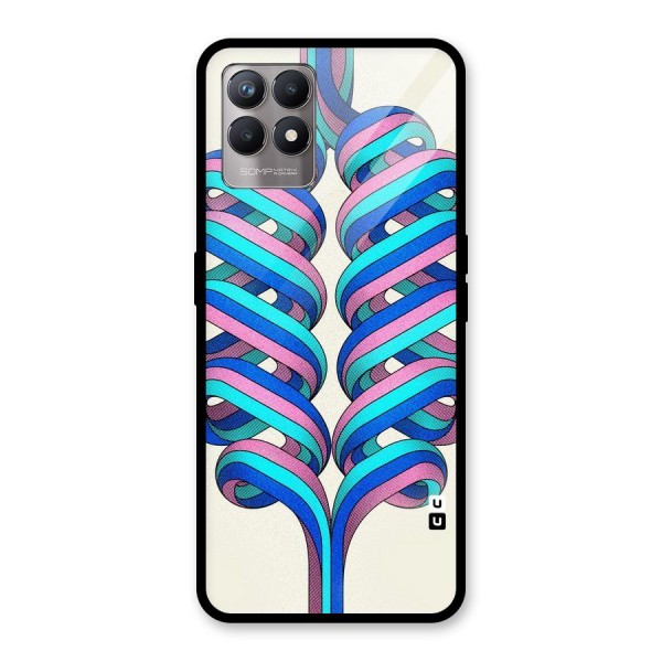 Coil Abstract Pattern Glass Back Case for Realme 8i