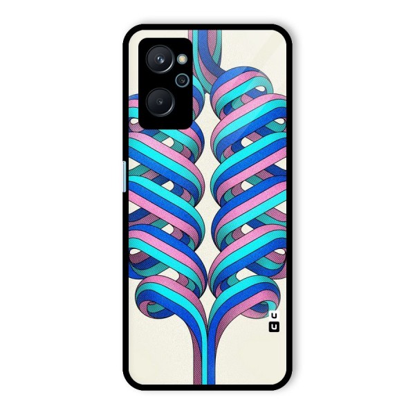 Coil Abstract Pattern Glass Back Case for Realme 9i