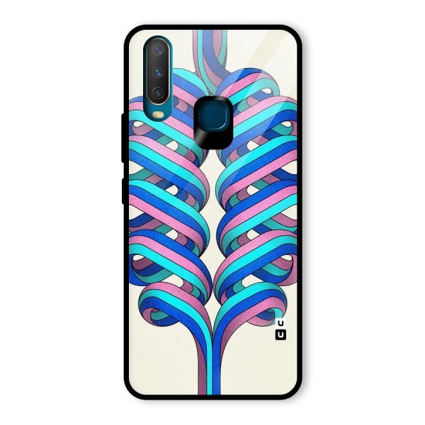 Coil Abstract Pattern Glass Back Case for Vivo Y15