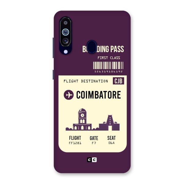 Coimbatore Boarding Pass Back Case for Galaxy A60