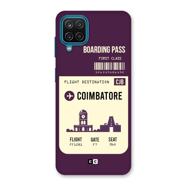 Coimbatore Boarding Pass Back Case for Galaxy F12