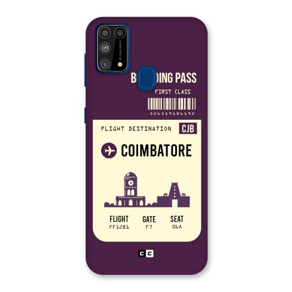 Coimbatore Boarding Pass Back Case for Galaxy F41