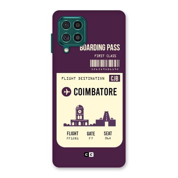 Coimbatore Boarding Pass Back Case for Galaxy F62