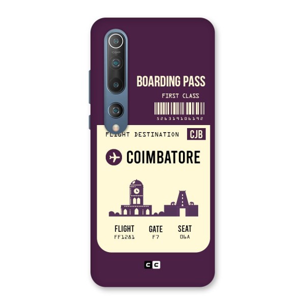 Coimbatore Boarding Pass Back Case for Mi 10