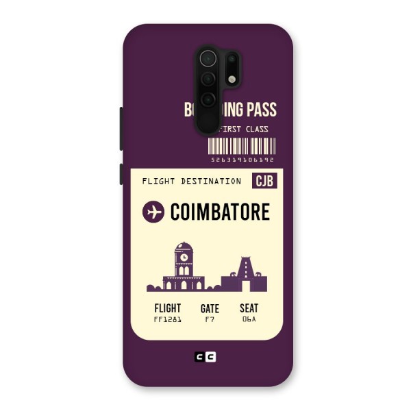 Coimbatore Boarding Pass Back Case for Poco M2