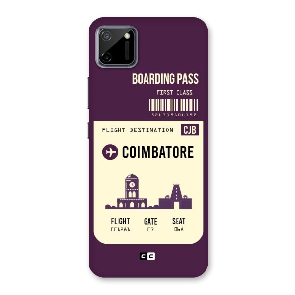 Coimbatore Boarding Pass Back Case for Realme C11