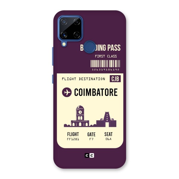 Coimbatore Boarding Pass Back Case for Realme C12