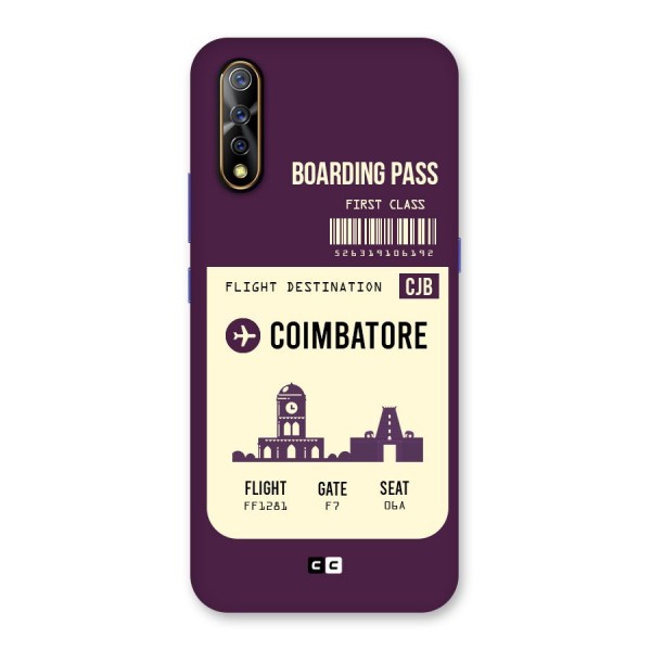 Coimbatore Boarding Pass Back Case for Vivo Z1x