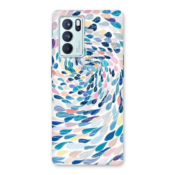 Color Droplets Swirls Back Case for Oppo Reno6 Pro 5G